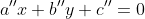 a''x + b''y + c'' = 0